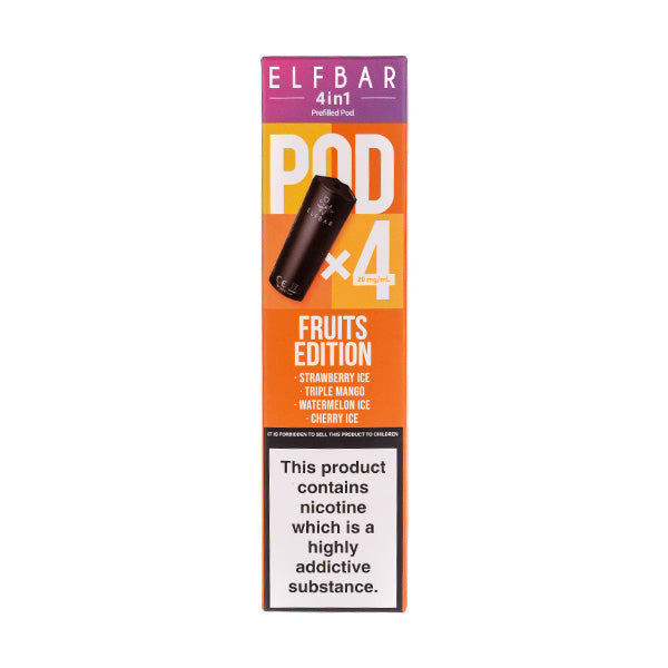 Elf Bar 4 in 1 Replacement pods -  4 Pack