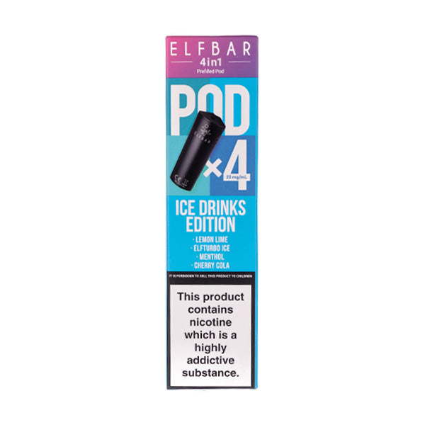 Elf Bar 4 in 1 Replacement pods -  4 Pack