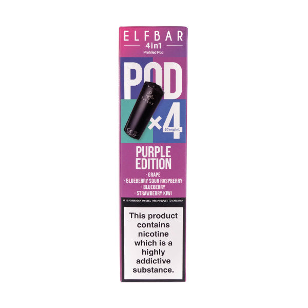 Elf Bar 4 in 1 Replacement pods -  4 Pack